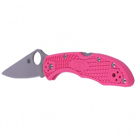 Nóż składany Spyderco Delica 4 FRN Pink, Plain CPMS30V (C11FPPNS30V)