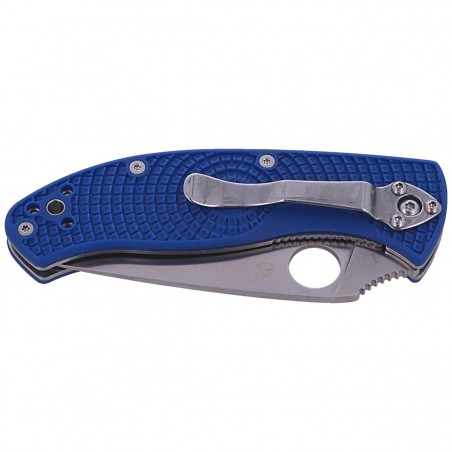 Nóż składany Spyderco Tenacious Lightweight Blue, CPM S35VN Plain (C122PBL)