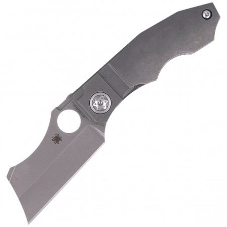 Nóż składany Spyderco Stovepipe Titanium CPM 20CV Plain (C260TIP)