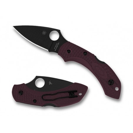 Nóż składany Spyderco DragonFly 2 Sprint Run Burgundy FRN, TiCN Micro-Melt PD1 by Sal Glesser (C28BGBK2)