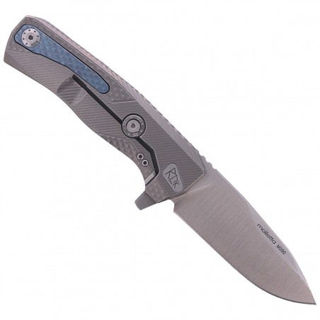 Nóż składany LionSteel ROK Grey Titanium, Satin M390 by Molletta (ROK G)