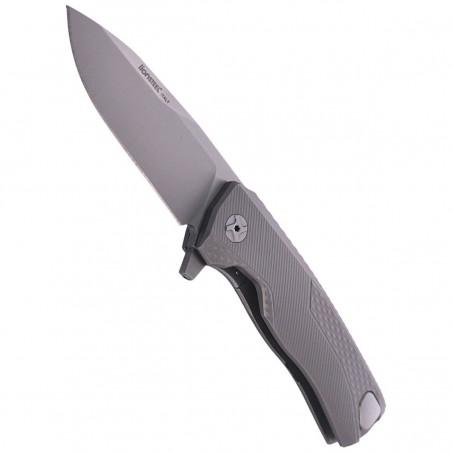 Nóż składany LionSteel ROK Grey Titanium, Satin M390 by Molletta (ROK G)