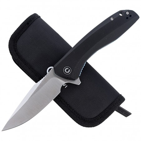 Nóż składany CIVIVI Baklash Black G10, Satin Finish (C801C)