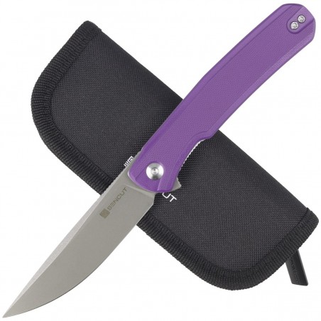 Nóż składany Sencut Scitus Purple G10, Gray Stonewashed D2 by Ostap Hel (S21042-2)