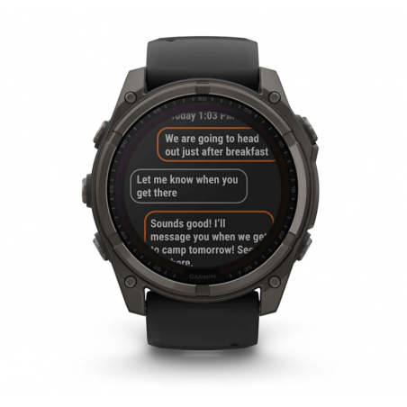 Garmin Fenix 8 Solar w kolorze grafitowym i żółtym