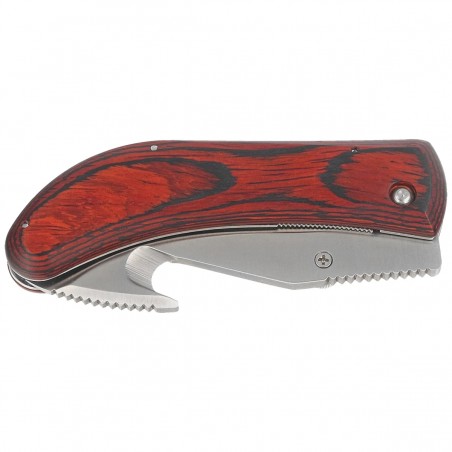 Nóż składany Muela SW-8R Red Pakka Wood, Satin X50CrMoV15