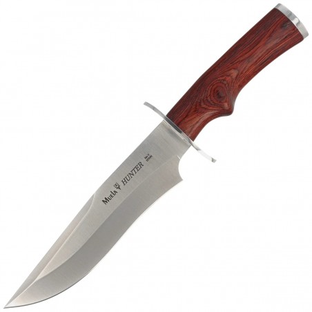 Nóż Muela Hunter-17R Red Pakka Wood, Satin X50CrMoV15