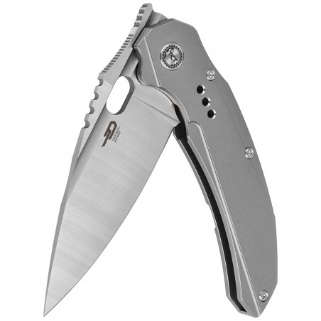 Nóż składany Bestech Exploit Grey Titanium, Satin CPM S35VN by Todd Knife and Tool (BT2005A)