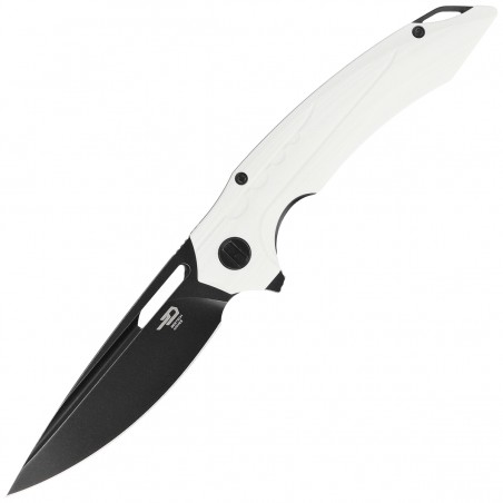 Nóż składany Bestech Ornetta White G10, Black Stonewashed D2 by Kombou (BG50E)