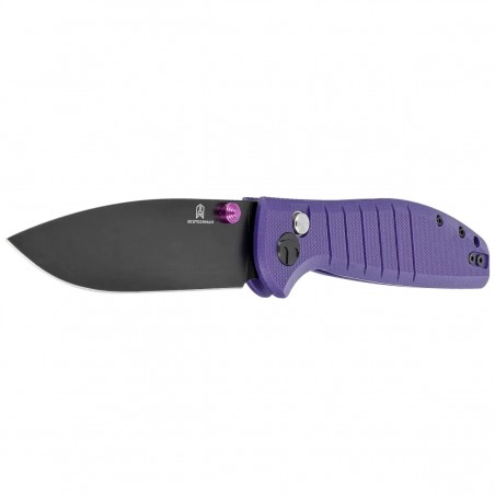 Nóż składany Bestechman Goodboy Purple G10, Black DLC D2 by Keanu Alfaro (BMK04F)