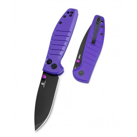 Nóż składany Bestechman Goodboy Jr. Purple G10, Black PVD D2 by Keanu Alfaro (BMK10G)