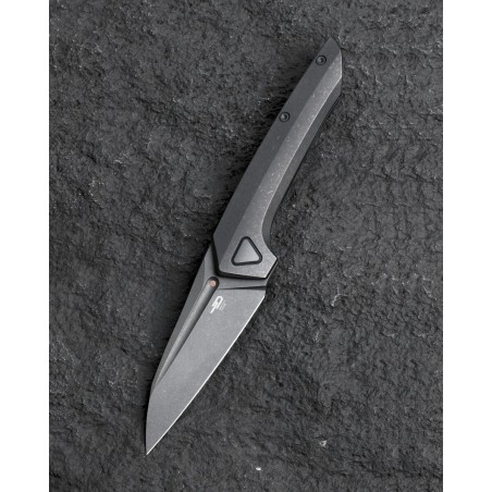 Nóż składany Bestech VK-Navi Dark Bead Blasted Titanium, Dark Bead Blasted/Stonewashed MagnaCut by Vulpex Knives (BT2404B)