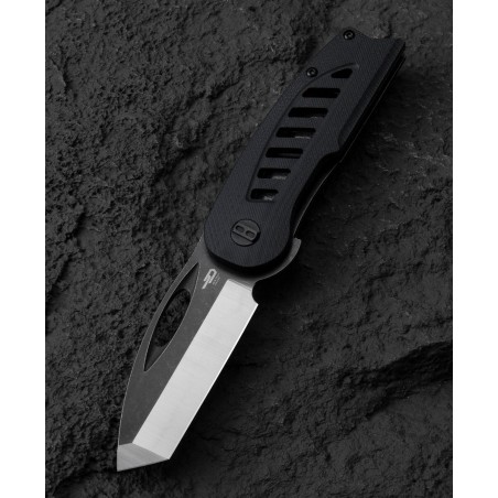 Nóż składany Bestech Explorer Black G10, Satin/Black D2 (BG37A)