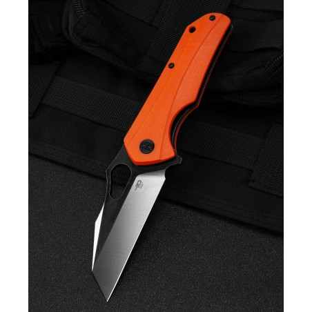 Nóż składany Bestech Operator Orange G10, Satin/Black D2 (BG36D)