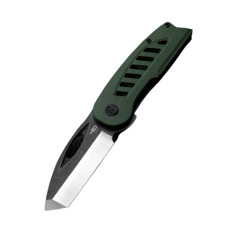 Nóż składany Bestech Explorer Green G10, Satin/Black D2 (BG37B)