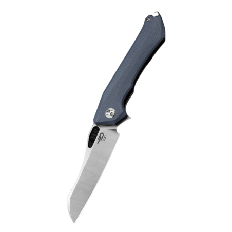 Nóż składany Bestech Platypus Grey G10, Stonewashed/Satin D2 (BG28A)