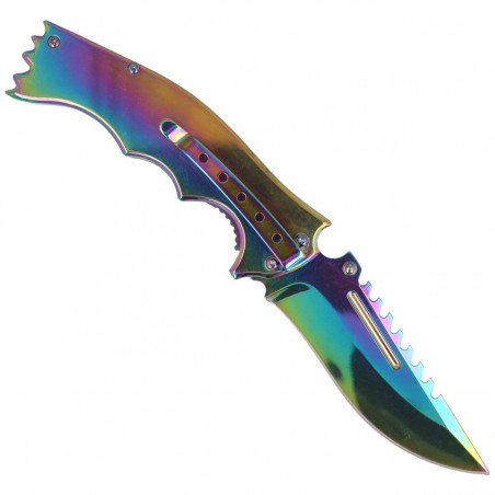 Nóż składany Herbertz CJH Rainbow Titanium/Pearl, Rainbow Titanium 3Cr13MoV (567312 - ART000136)