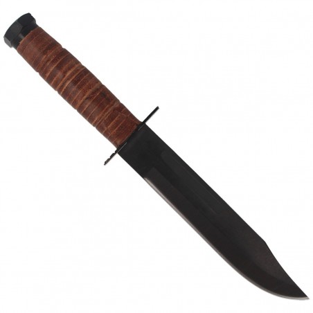 Nóź Herbertz CJH wzór Ka-Bar Brown Leather, Black S45C (101018)