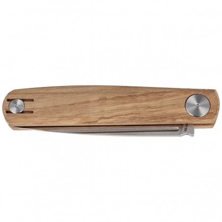 Nóż składany Real Steel Gslip Olive Wood, Satin VG-10 by Ostap Hel (7841W)