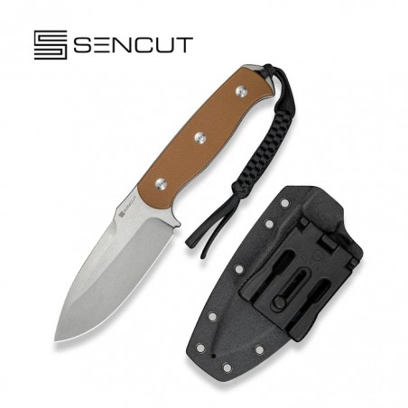 Nóż SENCUT Toxodon Brown G10, Stonewashed 9Cr18MoV (S24036-3)