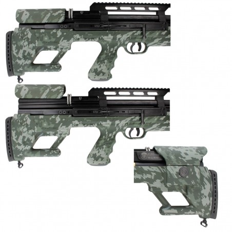 Wiatrówka PCP Hatsan BullBoss M2 Camo, tłumik QE 5.5 mm