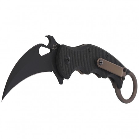 Nóż składany FOX Karambit Titanium Frame Lock / Carbon Fiber, Cerakote Black Elmax (FX-599TiC)