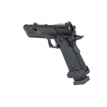 Pistolet ASG SRC Dark Viper DUAL POWER z walizką transportową i magazynkiem CO2 Czarny