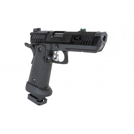 Pistolet ASG SRC Dark Viper DUAL POWER z walizką transportową i magazynkiem CO2 Czarny