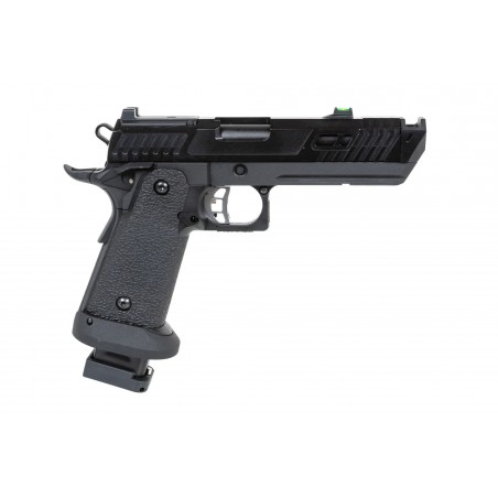 Pistolet ASG SRC Dark Viper DUAL POWER z walizką transportową i magazynkiem CO2 Czarny