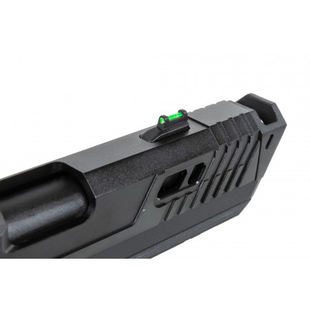 Pistolet ASG SRC Dark Viper DUAL POWER z walizką transportową i magazynkiem CO2 Czarny