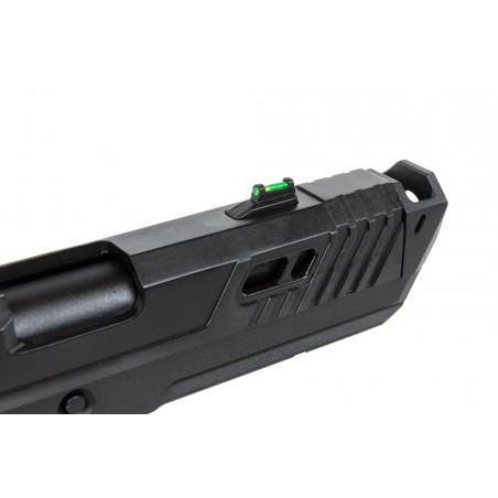 Pistolet ASG SRC Dark Viper DUAL POWER z magazynkiem green gas Czarny