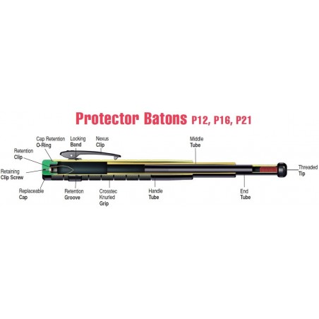 Pałka teleskopowa ASP Protector Friction Loc 16'' (52222)