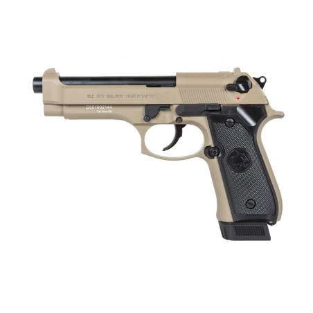 Pistolet ASG ICS BLE-BM9 Dual Power Half-Tan (z magazynkiem na CO2)