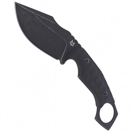 Nóż FOX Monkey Thumper Black G10, Black Stonewashed Niolox by Black Roc Knives (FX-633)