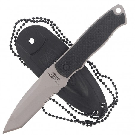 Nóż na szyję Herbertz CJH Neck Knife Black ABS, Satin 420 (103407)