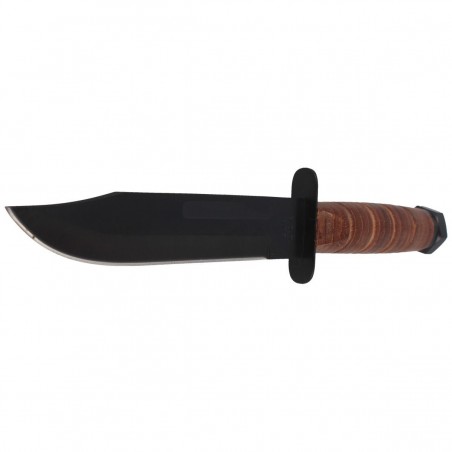 Nóź Herbertz CJH wzór Ka-Bar Brown Leather, Black S45C (101018)