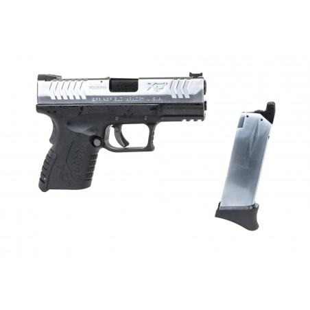 Pistolet ASG Cybergun x Springfield XDM 3.8" Compact Czarno-srebrny