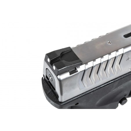 Pistolet ASG Cybergun x Springfield XDM 3.8" Compact Czarno-srebrny