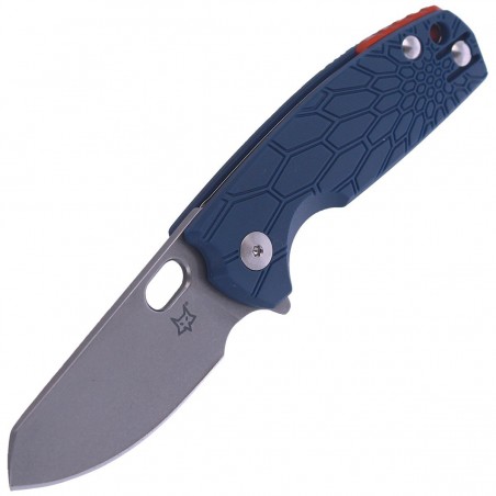 Nóż składany Fox Baby Core FRN Blue, Stonewashed N690 by Jesper Voxnaes (FX-608 BL)