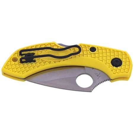 Nóż składany Spyderco DragonFly 2 Salt FRN Yellow, Plain H-1 (C28PYL2)