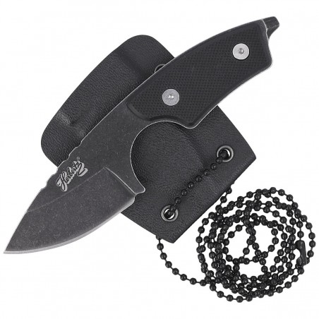 Nóż na szyję Herbertz CJH Neck Knife Black G10, Black Stonewashed 420 (55041 - 10000345)