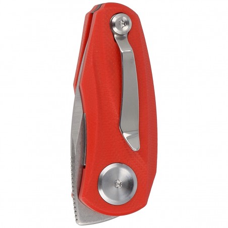 Nóż składany Bestech Tulip Red G10, Satin / Stonewash 14C28N by Ostap Hel (BG38B)