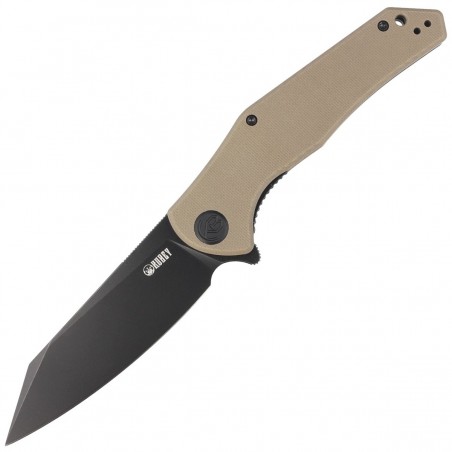 Nóż składany Kubey Flash Tan G10, Blackwashed AUS-10 (KU158J)