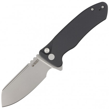 Nóż składany Kubey Creon Black G10, Beadblasted AUS-10 (KU336E)