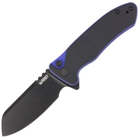 Nóż składany Kubey Creon Black/Blue G10, Blackwashed AUS-10 (KU336D)