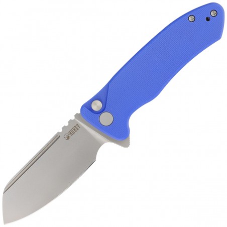 Nóż składany Kubey Creon Blue G10, Beadblasted AUS-10 (KU336C)