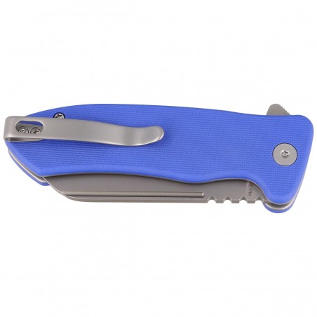 Nóż składany Kubey Creon Blue G10, Beadblasted AUS-10 (KU336C)