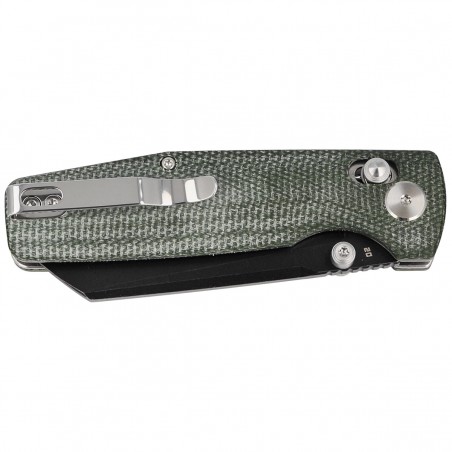 Nóż składany Bestech Slasher Green Micarta, Black Stonewashed D2 (BG43B-2)