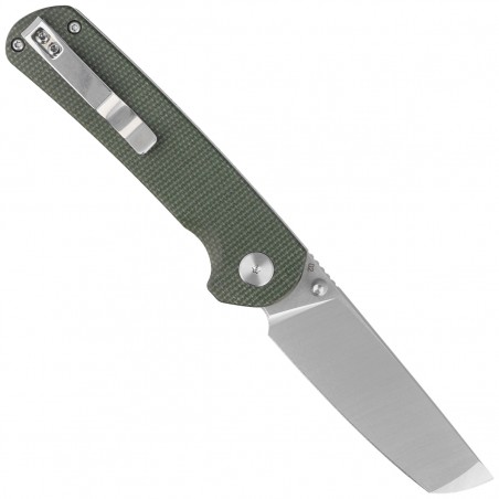 Nóż składany Bestech Sledgehammer Green Micarta, Satin / Stonewashed D2 (BG31B-1)