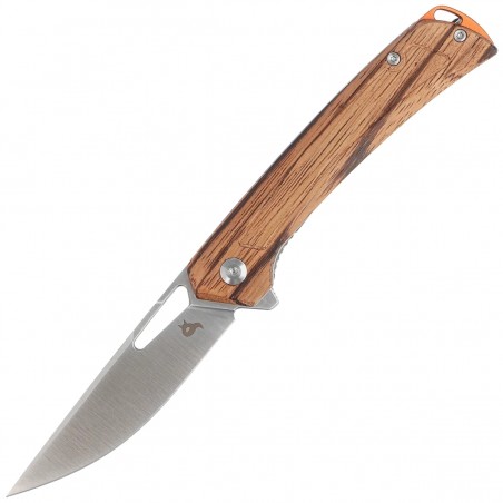 Nóż składany BlackFox Sneaky Zebrano Wood, Satin D2 (BF-768 W)